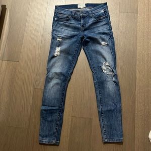 Current/Elliot Le Stilleto Skinny Jeans Medium Wash. Size 26